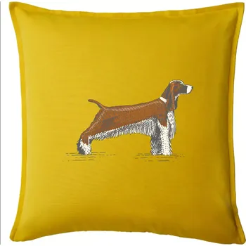 Polštář Vintage Springer spaniel - Polštář 50x50 - 50x50 - Pouze potah ( Žlutá )