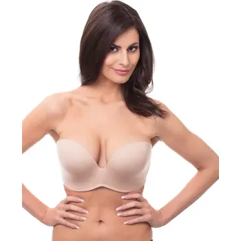 Podprsenka Hladká podprsenka bez ramínek WONDERBRA ULTIMATE STRAPLESS BRA - WONDERBRA - tělová 90 G