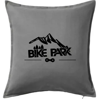 Polštář Bike park hory - Polštář 50x50 - 50x50 - Pouze potah ( Tmavě šedý melír )