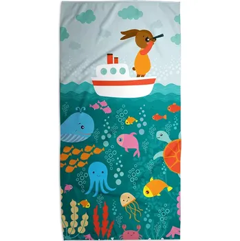 Osuška Sablio Ručník Mořský svět - 50x100 cm