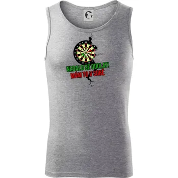 Nedalo se odolat, mám to v sobě šipky - Tílko pánské Core - XL ( Tmavě šedý melír )