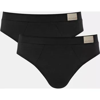 Slipy Pánské slipy GO Natural Brief C2P - BLACK - černé 0004 - SLOGGI BLACK L