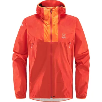 Pánská větrovka Pánská sbalitelná bunda Haglöfs L.I.M Proof - červená Velikost: S
