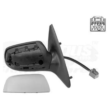 Auto zrcátko Vnější zpětné zrcátko VAN WEZEL 1829818