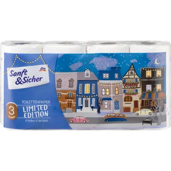 Toaletní papír Sanft&Sicher toaletní papír 3vrstvý 8x180