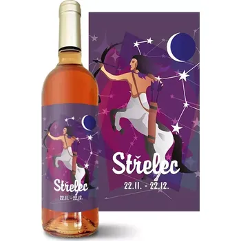 Víno Sablio Růžové víno Střelec: 0,75 l