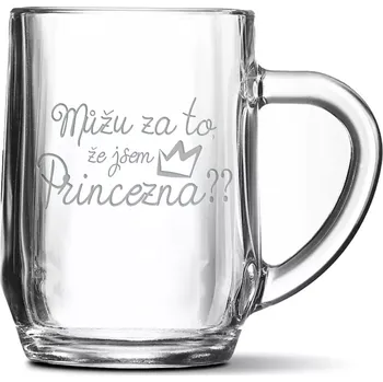 Sklenice Sablio Půllitr Můžu za to, že jsem princezna: 0,5