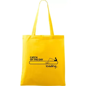 Rybaření - Catch of the day - Taška bavlněná - 42 x 38 cm ( Žlutá )