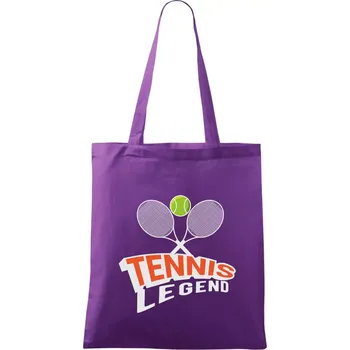 Tennis legend - Taška bavlněná - 42 x 38 cm ( Fialová )