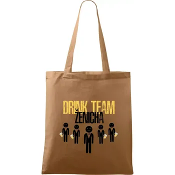Nákupní taška Drink team ženicha - Taška bavlněná - 42 x 38 cm ( Cappuccino )