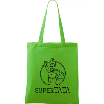 Nákupní taška Superhrdina táta - Taška bavlněná - 42 x 38 cm ( Apple Green )