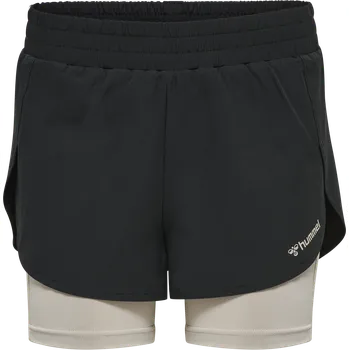 Šortky s podšívkou Hummel HMLMT TRACK 2 IN 1 SHORTS 214245-2001 Velikost M