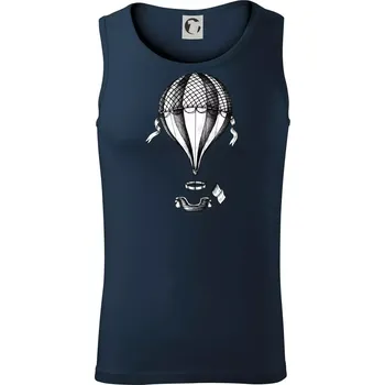 Horkovzdušný balón kreslený - Tílko pánské Core - M ( Námořní modrá (velmi tmavá - téměř černá) )