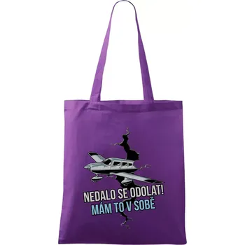 Nedalo se odolat, mám to v sobě letadlo - Taška bavlněná - 42 x 38 cm ( Fialová )
