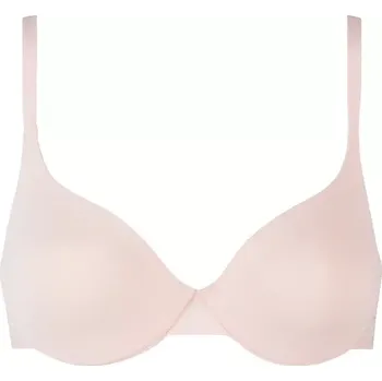 Podprsenka Dámská hladká vyztužená podprsenka DIM INVISIFREE PADDED BRA - DIM - světle růžová 85 B