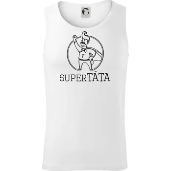 Superhrdina táta - Tílko pánské Core - M ( Bílá )