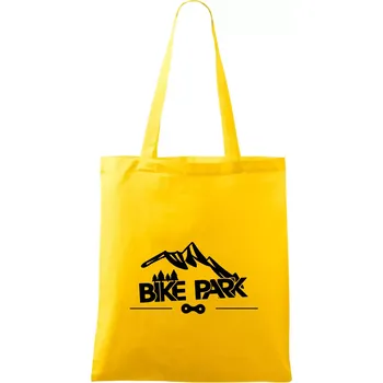 Nákupní taška Bike park hory - Taška bavlněná - 42 x 38 cm ( Žlutá )