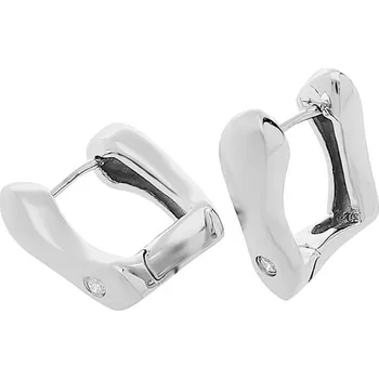 Souprava šperků MPM Dámské ocelové nerezové náušnice 6308 - stříbrné barvy