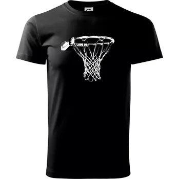 Basketbalový koš - Triko extra velké (5-8XL) - 7XL ( Černá )