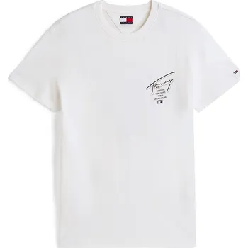 Pánské oblečení Tričko Tommy Jeans White Sig 2 1177958 3XL