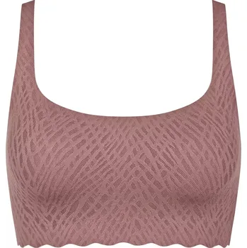 Podprsenka Dámská podprsenka ZERO Feel Bliss Top - BROWN - hnědá 1141 - SLOGGI BROWN XXL