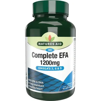 Natures Aid Kompletní EFA 1200 mg (Omega 3, 6 + 9) (90 Měkká kapsla)