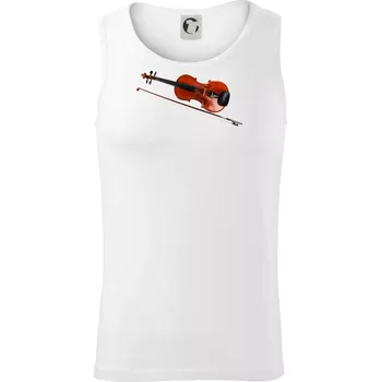 Housle fotka - Tílko pánské Core - XL ( Bílá )