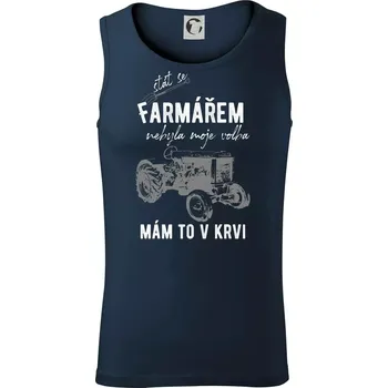Stát se farmářem nebyla moje volba - Tílko pánské Core - 2XL ( Námořní modrá (velmi tmavá - téměř černá) )
