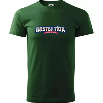 Hustej táta 100% - Triko extra velké (5-8XL) - 6XL ( Lahvově zelená )