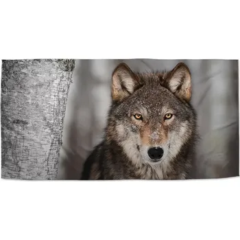Osuška Sablio Ručník Vlk 2 - 70x140 cm