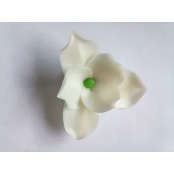 Jedlá dekorace na dort Dortisimo Cukrová magnolie bílá (9 ks)