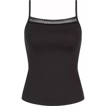 Dámské tílko GO Ribbed Spaghetti Top - BLACK - černé 0004 - SLOGGI BLACK M