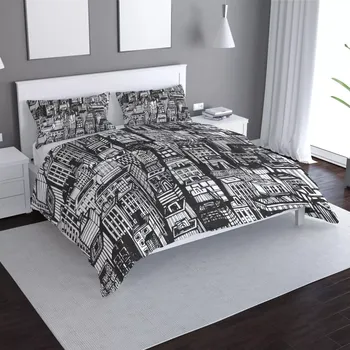 Povlečení Sablio Povlečení Kreslené mrakodrapy - 140x220 / 90x70