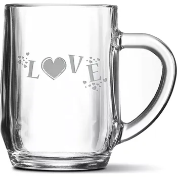 Sklenice Sablio Půllitr Love: 0,5