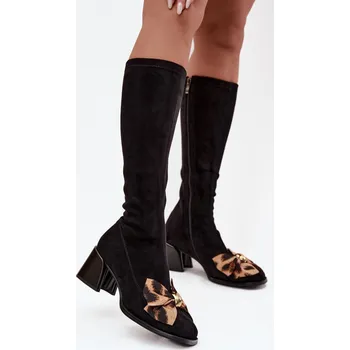 Dámské kozačky Kozačky na podpatku model 220214 Step in style 38