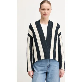 Dámský svetr Kardigan Weekend Max Mara dámský, tmavomodrá barva, hřejivý, 2515341012600 59X, vel. M