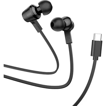 Sluchátka HOCO digitální sluchátka s mikrofonem USB-C Barva: Černá