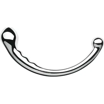 Dildo Le Wand - Oboustranné dildo z nerezové oceli (stříbrné)