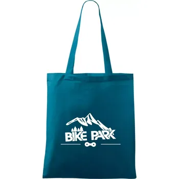 Bike park hory - Taška bavlněná - 42 x 38 cm ( Petrolejová )