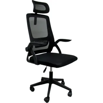 Otočné křeslo K9 Black, Kancelářská židle s opěrkou hlavy