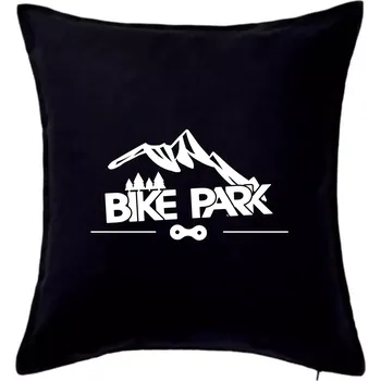 Polštář Bike park hory - Polštář 50x50 - 50x50 - Pouze potah ( Černá )