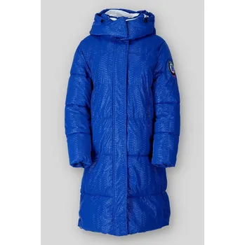 Dámská bunda Zimní bunda dlouhá 2588 Fly Itálie barva: modrá královská, velikost: L