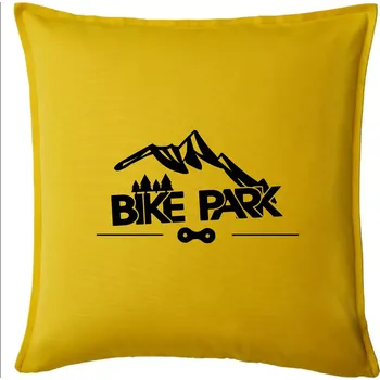 Polštář Bike park hory - Polštář 50x50 - 50x50 - Pouze potah ( Žlutá )