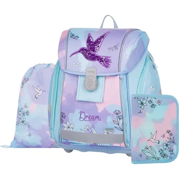 Školní batoh Školní set 3ks PREMIUM LIGHT Kolibřík