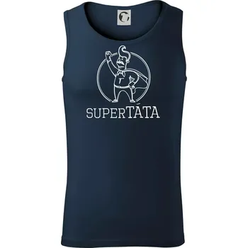 Superhrdina táta - Tílko pánské Core - 2XL ( Námořní modrá (velmi tmavá - téměř černá) )