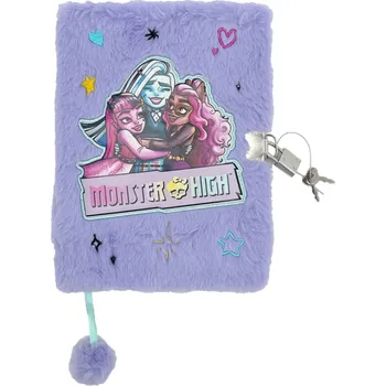 Zápisník Plyšový zápisník se zámkem - Monster High - M/61433