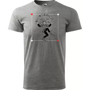 Pánské oblečení Sablio Tričko s potiskem Karty osudu - šedé S