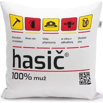 Polštář Sablio Polštář Hasič: 40x40 cm