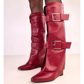 Dámské kozačky Kozačky na klínech model 220244 Solea 37