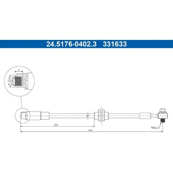 Brzdová hadice Brzdová hadice ATE 24.5176-0402.3